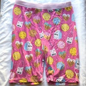 Little Sleepies Kids 9/10 Shorts - Milk & Sweets